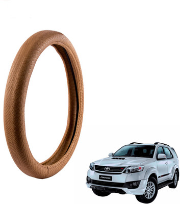 

Autofy Steering Cover For Toyota Fortuner(Tan, Leather)