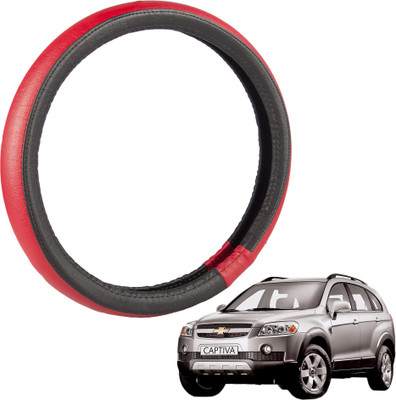 

Autofy Steering Cover For Chevrolet Captiva(Black, Leather)