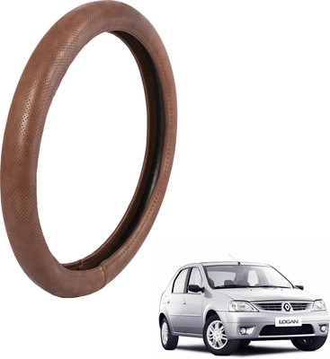 

Autofy Steering Cover For Mahindra Logan(Brown, Leather)
