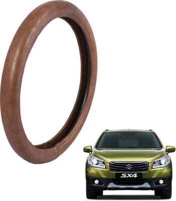 

Autofy Steering Cover For Maruti SX4(Brown, Leather)