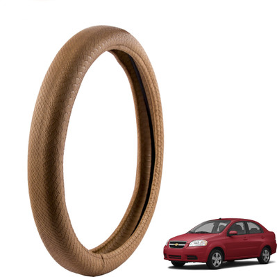 

Autofy Steering Cover For Chevrolet Aveo(Tan, Leather)