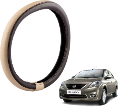 

Autofy Steering Cover For Nissan Sunny(Brown, Leather)