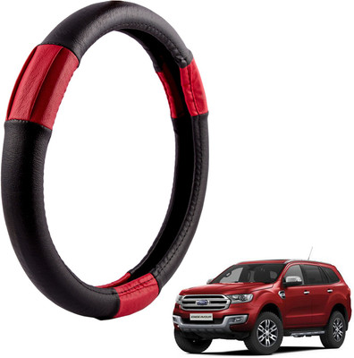 

Autofy Steering Cover For Ford Endeavour(Black, Leather)