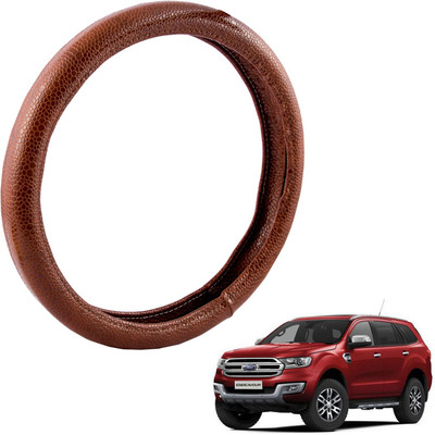 

Autofy Steering Cover For Ford Endeavour(Brown, Leather)