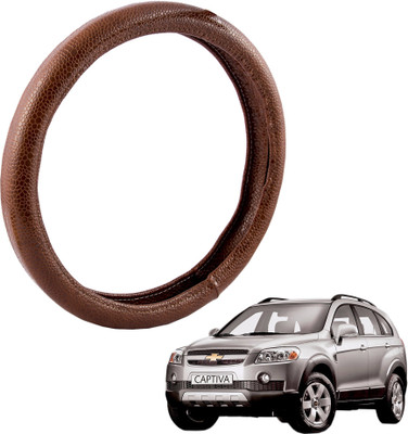 

Autofy Steering Cover For Chevrolet Captiva(Brown, Leather)