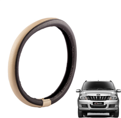 

Autofy Steering Cover For Mahindra Quanto(Brown, Leather)