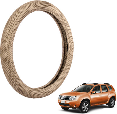 

Autofy Steering Cover For Renault Duster(Light Brown, Fabric)