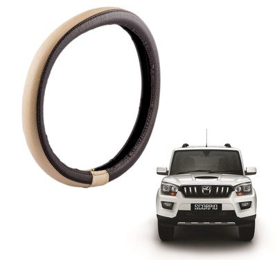 

Autofy Steering Cover For Mahindra Scorpio(Brown, Leather)
