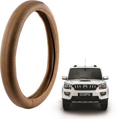 

Autofy Steering Cover For Mahindra Scorpio(Tan, Leather)