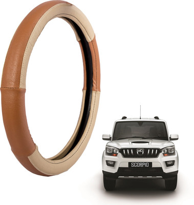 

Autofy Steering Cover For Mahindra Scorpio(Cream, Leather)