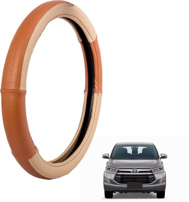 

Autofy Steering Cover For Toyota Innova(Cream, Leather)