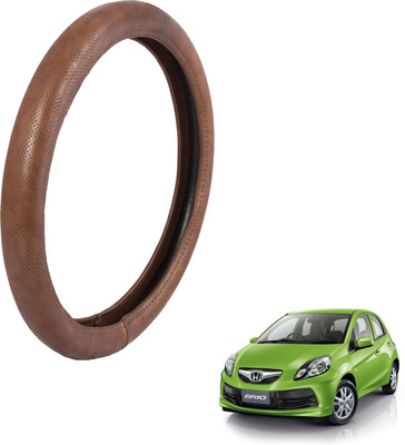 

Autofy Steering Cover For Honda Brio(Brown, Leather)