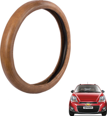 

Autofy Steering Cover For Chevrolet Spark(Tan, Leather)