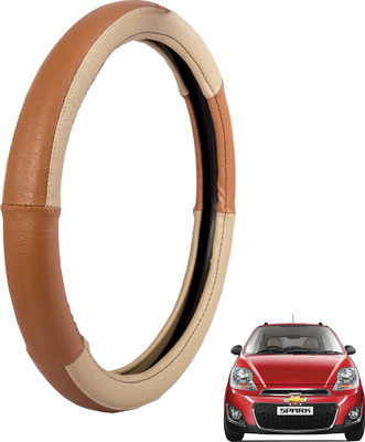 

Autofy Steering Cover For Chevrolet Spark(Cream, Leather)