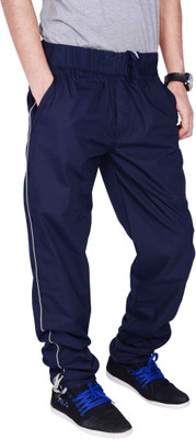 

JT International Solid Men Blue Track Pants