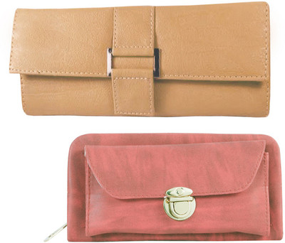 

Lady bar Casual Tan, Pink Clutch, Pink;tan