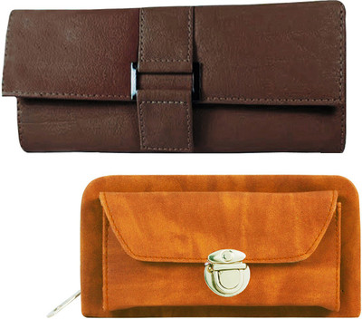 

Lady bar Casual Brown, Tan Clutch