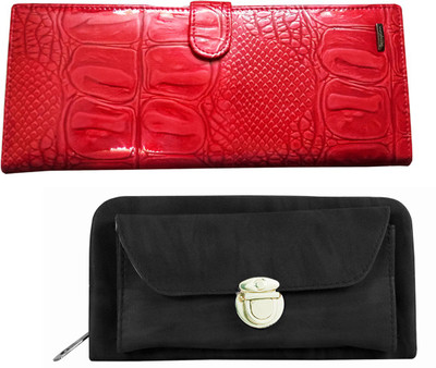 

Lady bar Casual Red, Black Clutch, Black;red