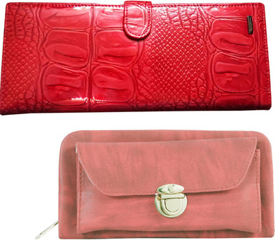 

Lady bar Casual Red, Pink Clutch, Pink;red