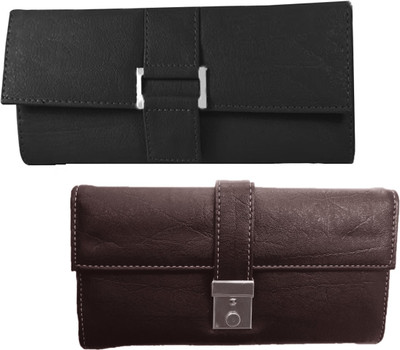 

Lady bar Casual Black, Brown Clutch