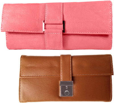 

Lady bar Casual Pink, Tan Clutch