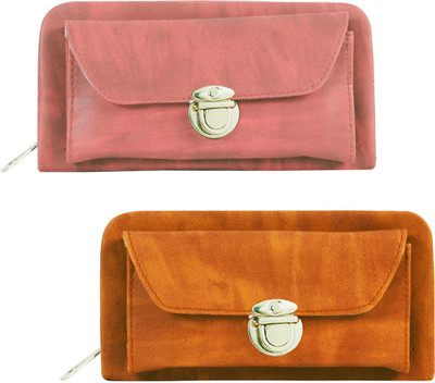 

Lady bar Casual Pink, Tan Clutch