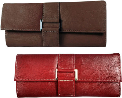 

Lady bar Casual Brown, Red Clutch