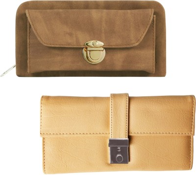 

Lady bar Casual Brown, Beige Clutch, Beige;brown