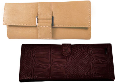 

Lady bar Casual Tan, Brown Clutch, Brown;tan