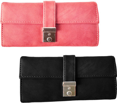 

Lady bar Casual Pink, Black Clutch, Black;pink