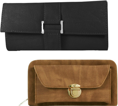 

Lady bar Casual Black, Brown Clutch