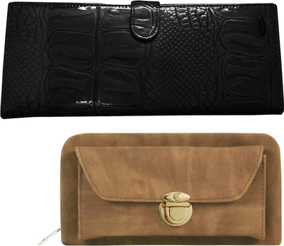

Lady bar Casual Black, Brown Clutch
