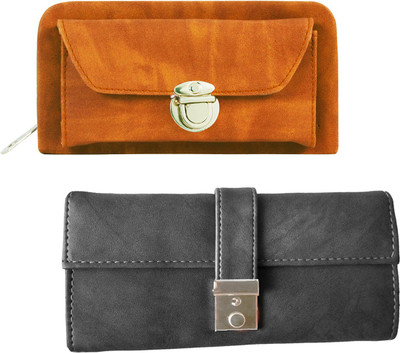 

Lady bar Casual Tan, Grey Clutch, Grey;tan