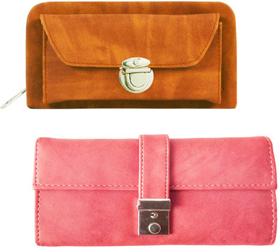 

Lady bar Casual Tan, Pink Clutch, Pink;tan