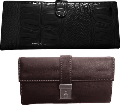

Lady bar Casual Black, Brown Clutch