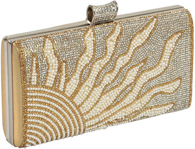 

24x7 Party Gold, Silver Clutch