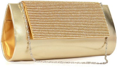 

Bagaholics Party Gold Clutch