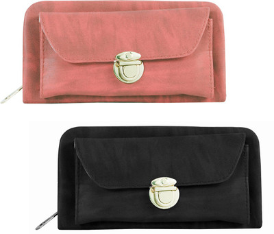 

Lady bar Casual Pink, Black Clutch, Black;pink