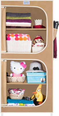 

CbeeSo Carbon Steel Collapsible Wardrobe(Finish Color - Dark Beige)