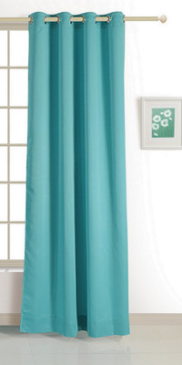 Swayam ECO Polyester Window Curtain 152 cm (4.9ft) Single Curtain(Solid Turquoise) available at flipkart for Rs.424