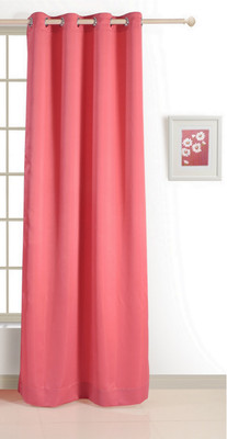 Swayam ECO Polyester Window Curtain 152 cm (4.9ft) Single Curtain(Solid Pink) available at flipkart for Rs.424