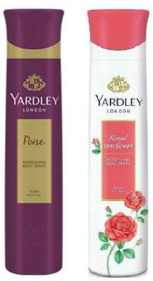 

Yardley London Poise and Red Rose Combo Pack 2 Deodorant Spray - For Women(150 ml, Pack of 2)