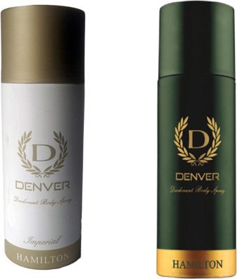 

Denver Denver Hamilton and Imperial Deodorant Body Spray 165ML Each Combo (Pack of 2) Body Spray - For Men & Women(330 ml, Pack of 2)