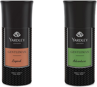 

Yardley London Legend And Adventure Combo Pack 2 Deodorant Spray - For Men(150 ml, Pack of 2)