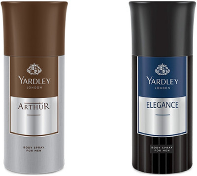 

Yardley London Arthur And Elegance Combo Pack 2 Deodorant Spray - For Men(150 ml, Pack of 2)