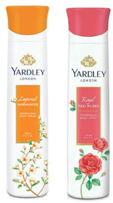 

Yardley London Sandalwood and Red Rose Combo Pack 2 Deodorant Spray - For Women(150 ml, Pack of 2)