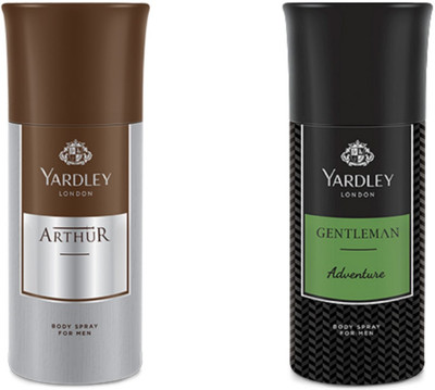 

Yardley London Arthur And Adventure Combo Pack 2 Deodorant Spray - For Men(150 ml, Pack of 2)