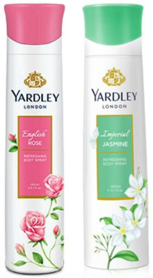 

Yardley London English Rose and Jasmine Combo Pack 2 Deodorant Spray - For Women(150 ml, Pack of 2)