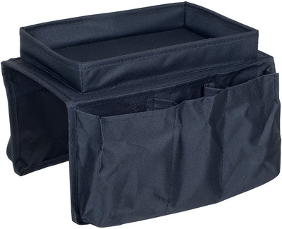 

ShopAis 6 Compartments Polyster Stationary Accessories(Black)