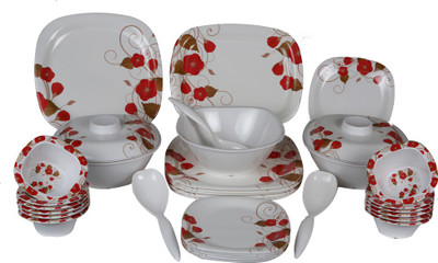 

Eagleware Floral Melamine Pack of 34 Dinner Set(Melamine)